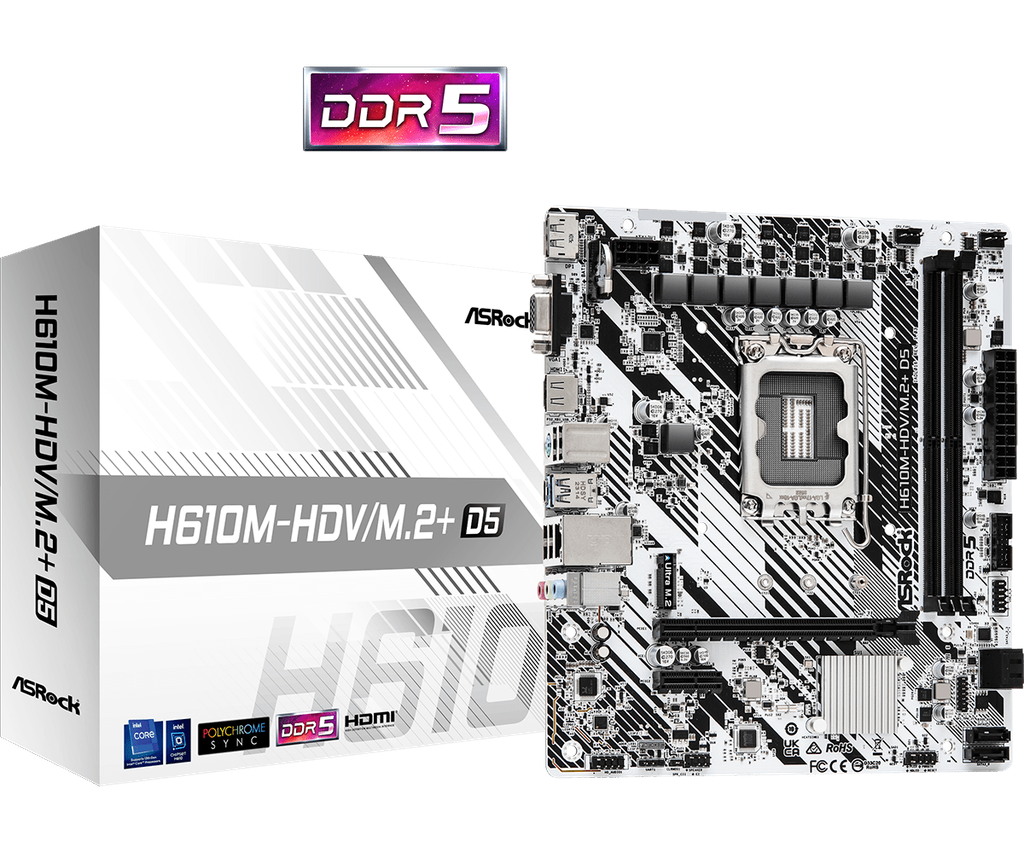 ASROCK H610M-HDV/M.2+ D5 | MICRO-ATX | DDR5