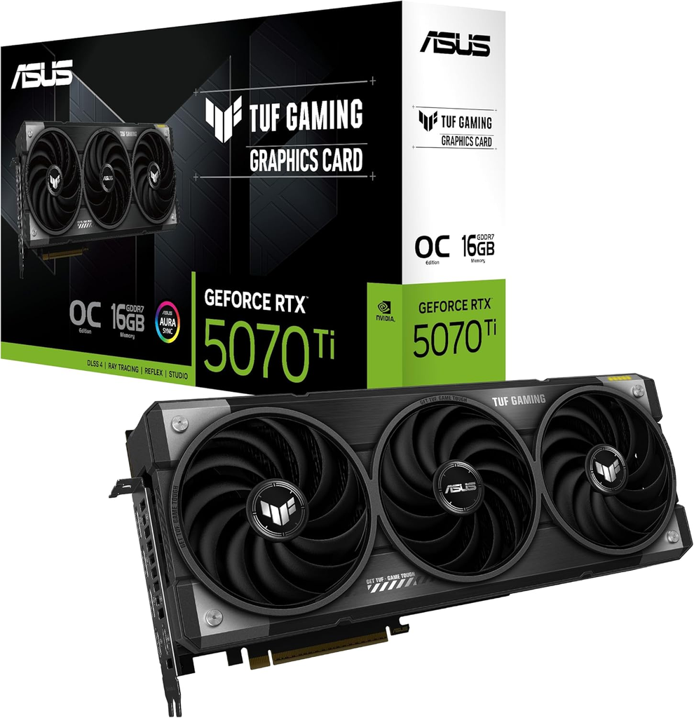 ASUS TUF Gaming GeForce RTX 5070 Ti OC Edition 16 GB GDDR7