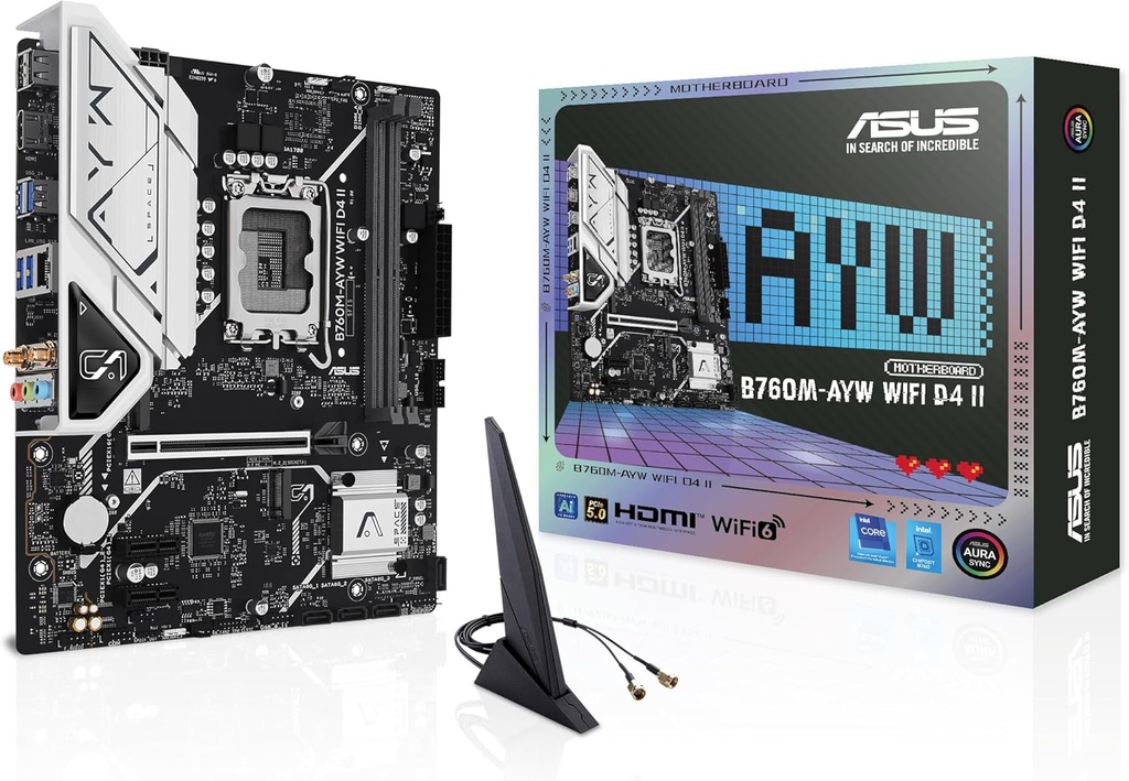 [‎B0FP3MRTC1] ASUS B760M-AYW WiFi D4 II 