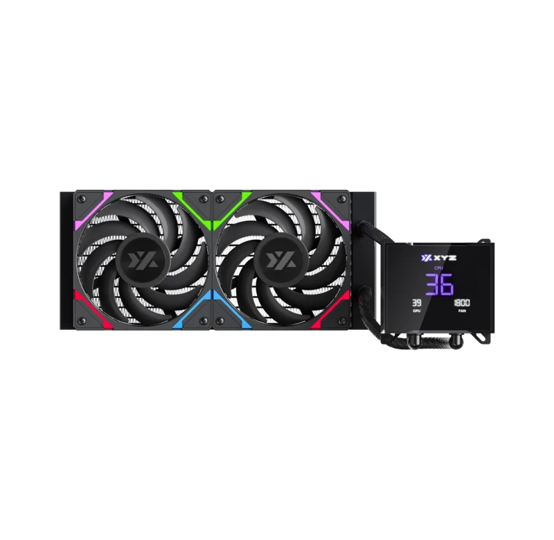 XYZ HYDROTEMP | 240MM | PANTALLA LCD | BLACK