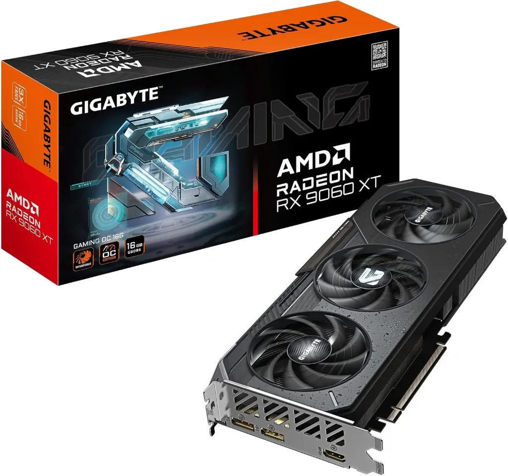 GIGABYTE Radeon RX 9060 XT Gaming OC 16G