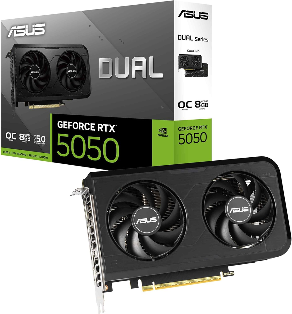 ASUS Dual GeForce RTX 5050 8GB GDDR6 OC Edition
