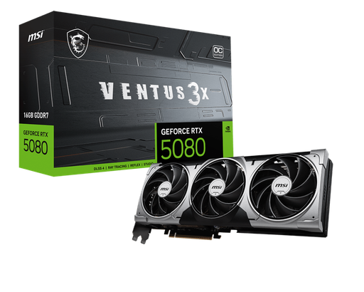 [VG-MSIG5080-16V3C] MSI GeForce RTX 5080 16G VENTUS 3X OC 