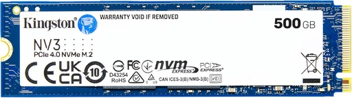 [SNV3S/500G] KINGSTON NV3 500GB M.2 | PCIe 4.0 Gen 4x4