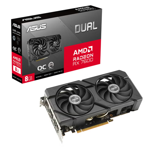 [90YV0LD0-M0AA00] ASUS Dual Radeon RX 7600 EVO OC Edition 8GB GDDR6