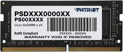 [PSD48G320081S SL] Patriot SL DDR4 SODIMM 8 GB (1 x 8 GB) 3200MHz | LAPTOP