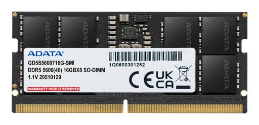 [GD5S5600716G-SMI] ADATA GOLD DDR5 16 GB 5600MHZ | LAPTOP