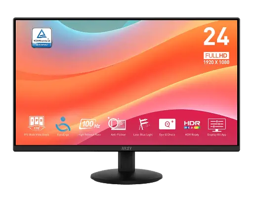 [9S6-3PD5CT-004] MONITOR MSI PRO MP242L 23.8" PLANO 1920 X 1080 100 HZ 