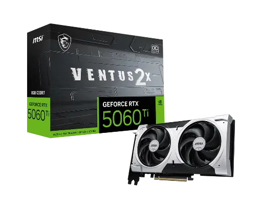 [912-V535-088] MSI GEFORCE RTX 5060 TI VENTUS 2X BLACK 16GB OC