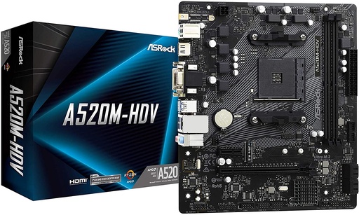 [A520M-HDV] ASROCK A520M-HDV | DDR4 | AM4